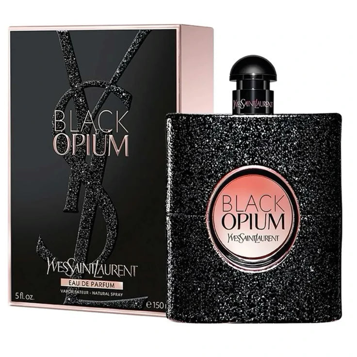 YSL Black Opium eau de parfum black glitter bottle for women
