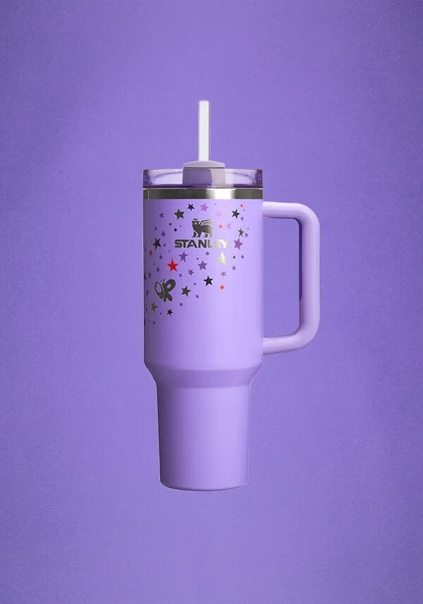 Stanley 40oz Quencher H2.0 Tumbler | Purple Star Insulated with Handle & Straw MY MODERN MART