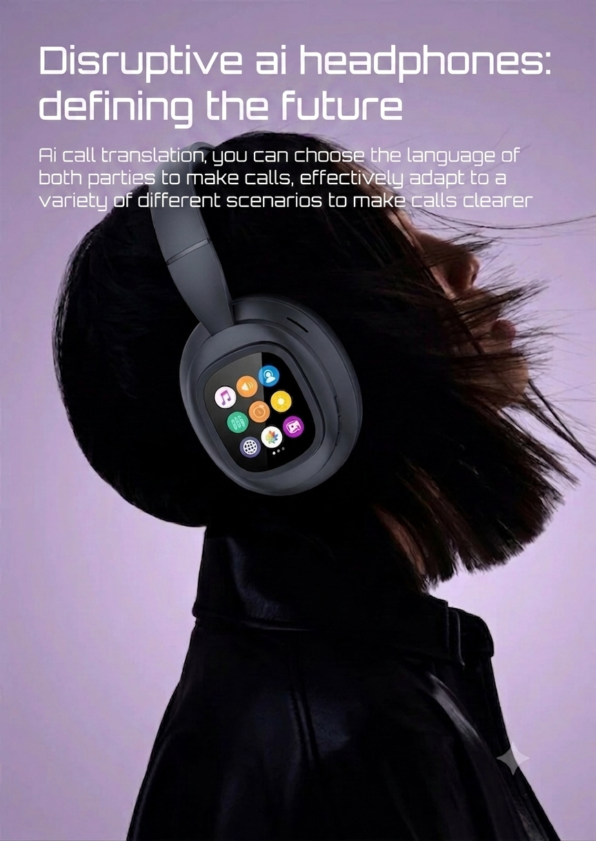 Wireless Headphones with AI Translation – 100+ Languages MY MODERN MART