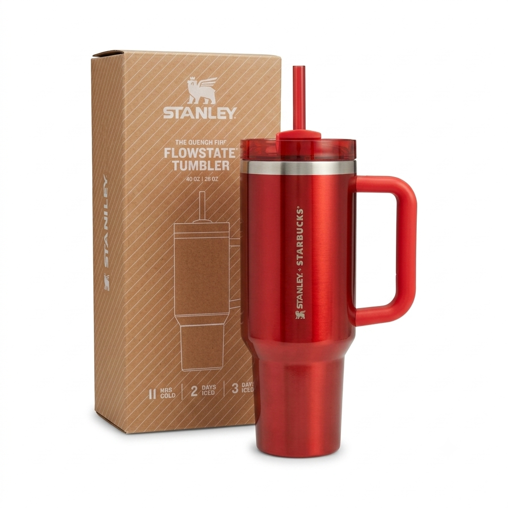 Stanley x Starbucks 40oz Quencher in Holiday Red