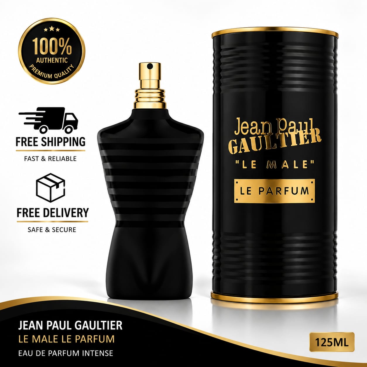 Jean Paul Gaultier Le Male Le Parfum Eau de Parfum Intense for Men 125ml (4.2 fl oz) MY MODERN MART