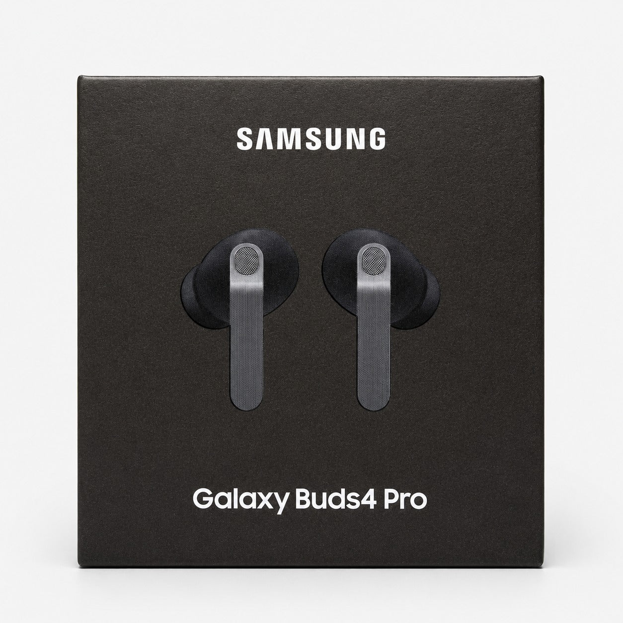 Samsung Galaxy Buds4 Pro wireless Bluetooth earbuds in black retail box