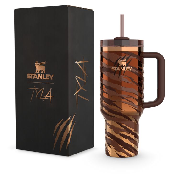 Stanley x Tyla Tyger 40oz Quencher in metallic bronze gradient