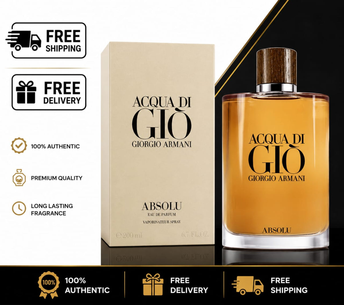 Giorgio Armani Acqua di Giò Absolu Eau de Parfum for Men 6.7 oz / 200ml MY MODERN MART