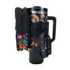 Mexican Embroidery 40 oz Tumbler – Insulated Stainless Steel with Straw Lid
