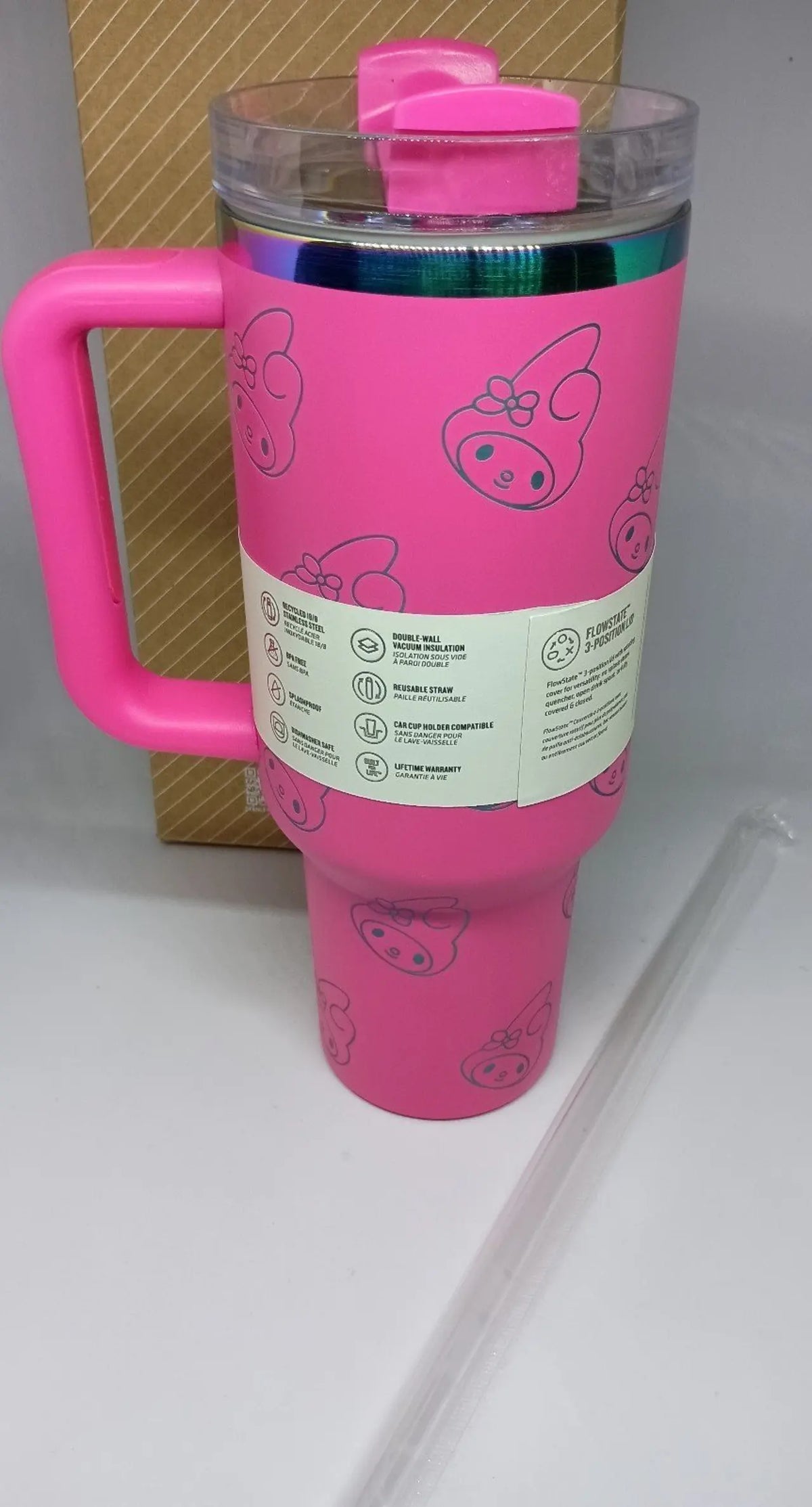 Stanley x Sanrio My Melody 40oz Quencher H2.0 Tumbler – Hot Pink MY MODERN MART