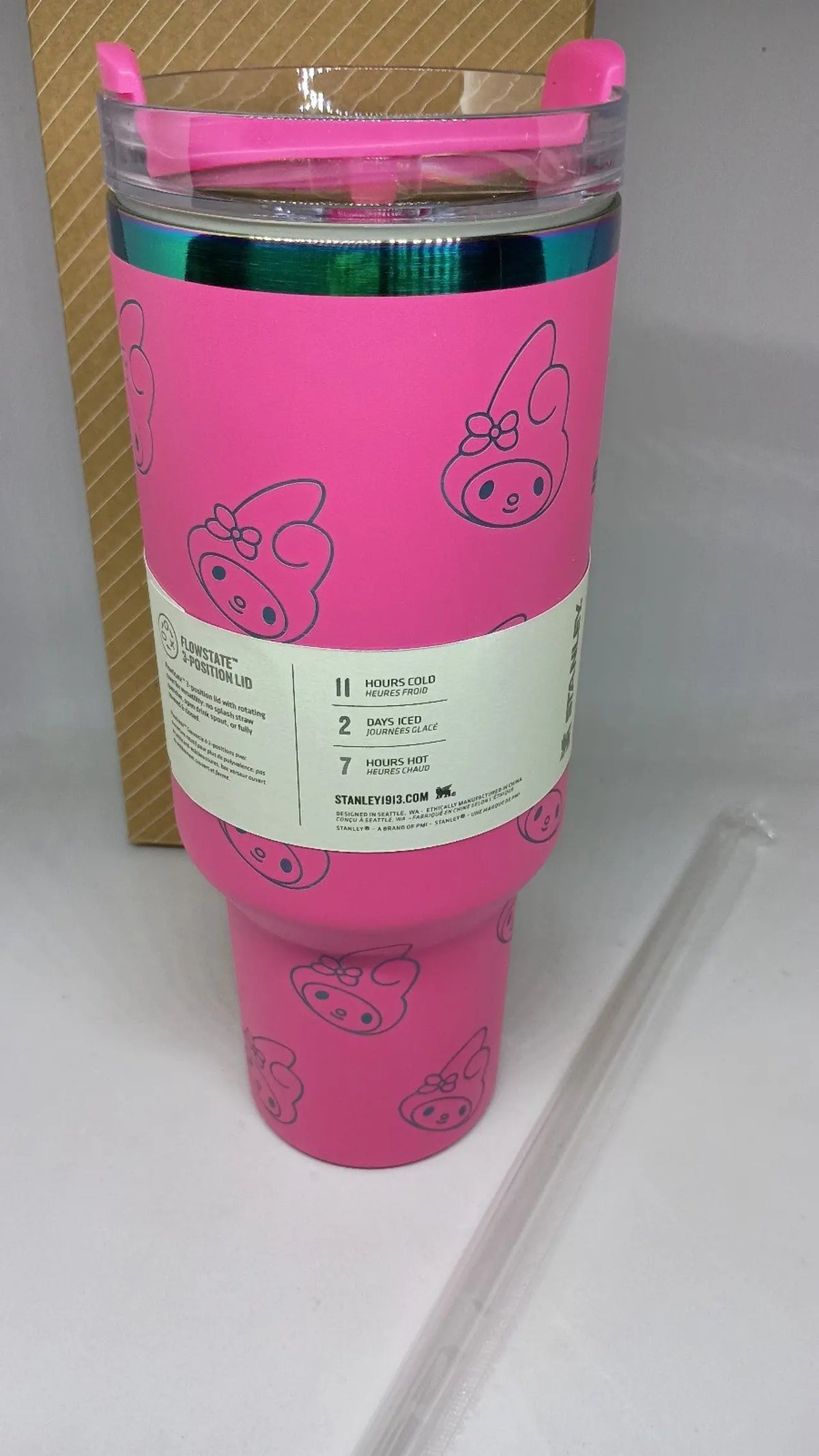 Stanley x Sanrio My Melody 40oz Quencher H2.0 Tumbler – Hot Pink MY MODERN MART