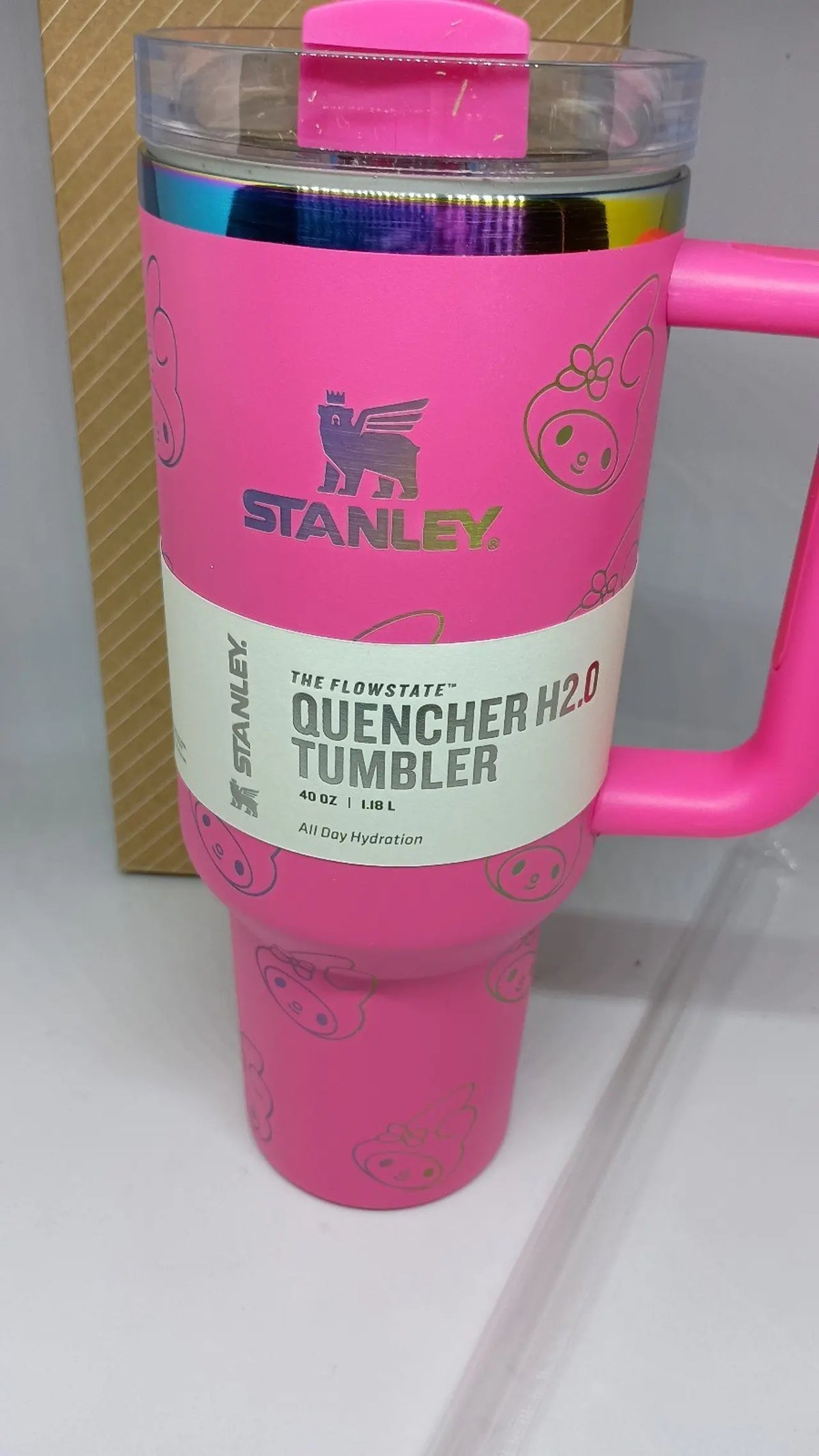 Stanley x Sanrio My Melody 40oz Quencher H2.0 Tumbler – Hot Pink MY MODERN MART