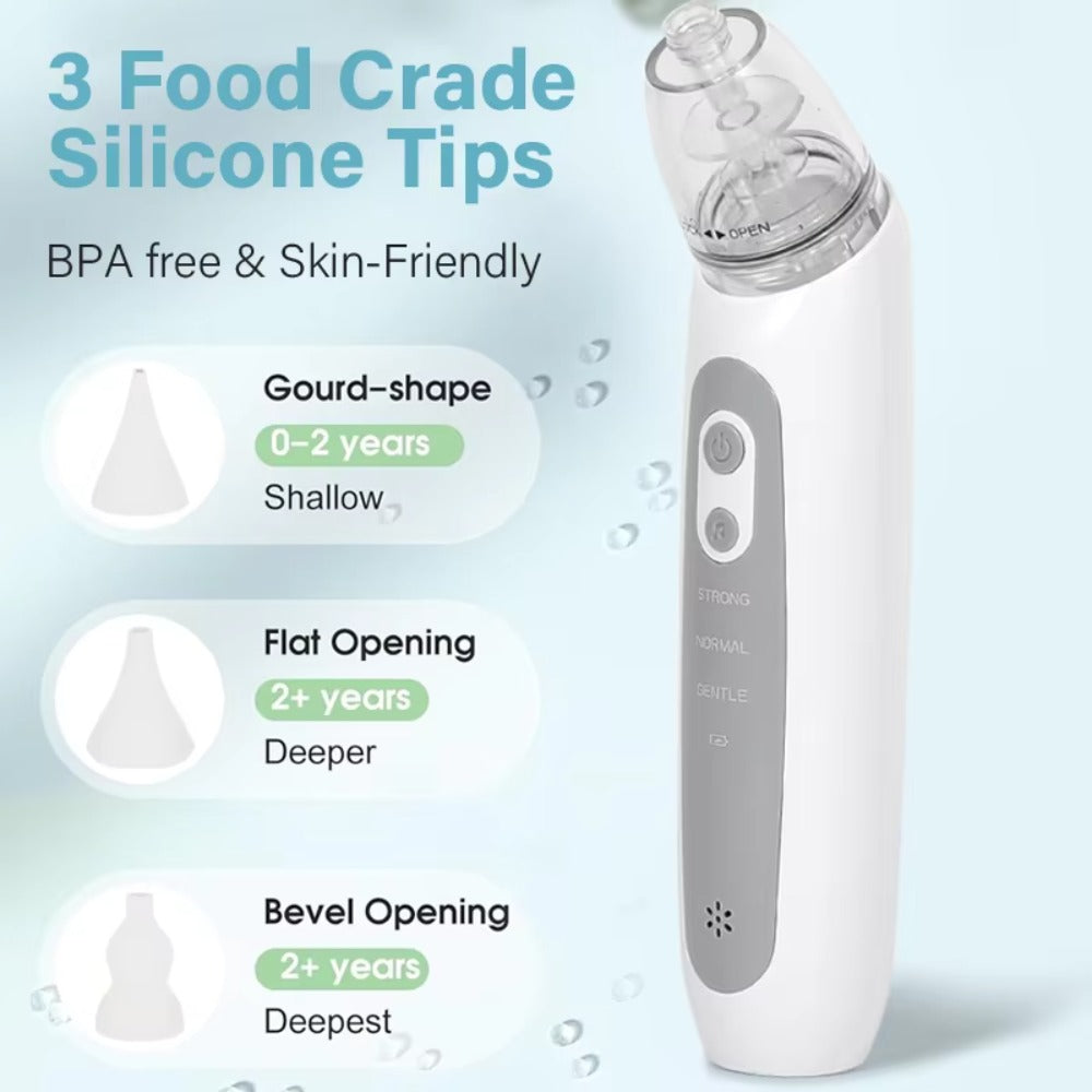 Electric nose cleaner for toddler with soothing music mode