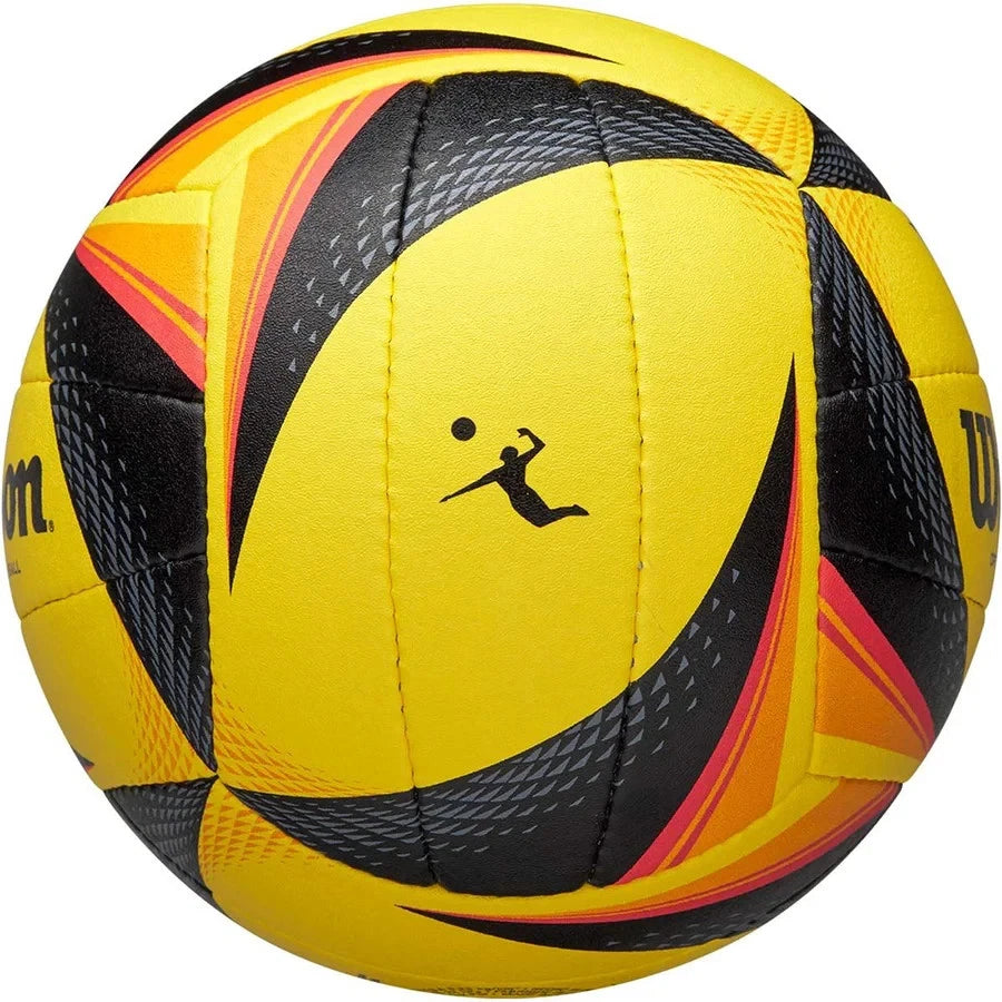 Wilson AVP OPTX Official Beach Volleyball Tour Match Game Ball - Black/Yellow MY MODERN MART