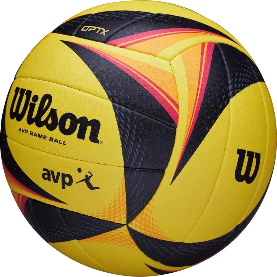 Wilson AVP OPTX Official Beach Volleyball Tour Match Game Ball - Black/Yellow MY MODERN MART